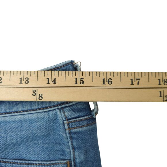 American Eagle Super Stretch Jegging Womens 8 Denim Jeans Low Rise Distressed - Picture 13 of 14